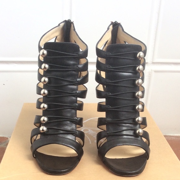 Christian Louboutin Paris Black Calf Heels - Picture 1 of 8